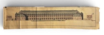 SCUOLA FRANCESE, intorno al 1740
Prospetto della f