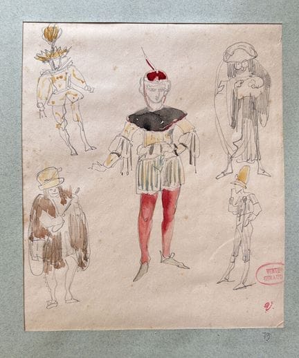 GIRAUD  Victor 1840-1871
Etudede costumes de théât
