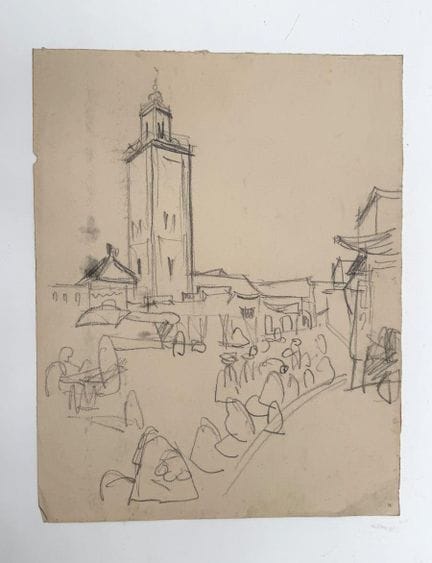Franck SLOAN (1900-1984)
Marrakech e il suo minare