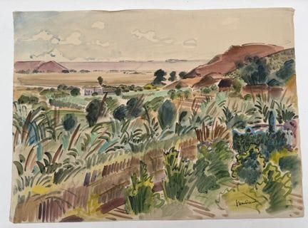 Franck SLOAN (1900-1984)
Paesaggio marocchino
Acqu