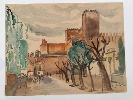 Franck SLOAN (1900-1984)
Fès
Acquerello su carta
F