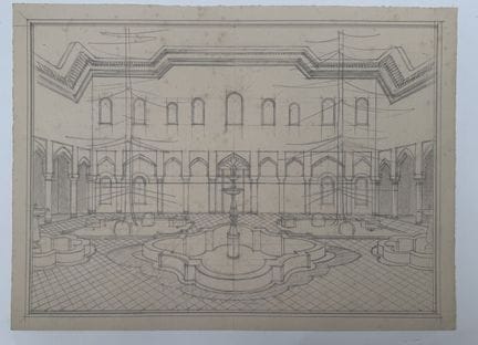 Franck SLOAN (1900-1984)
Rabat, Riad del palazzo d