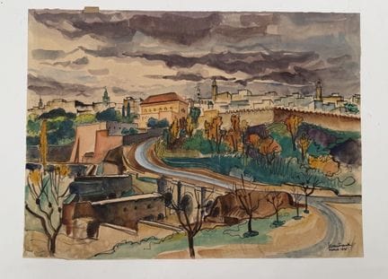 Franck SLOAN (1900-1984)
Meknès - 1936 
Acquerello