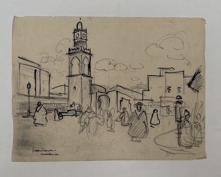 Franck SLOAN (1900-1984)
Casablanca
Matita su cart