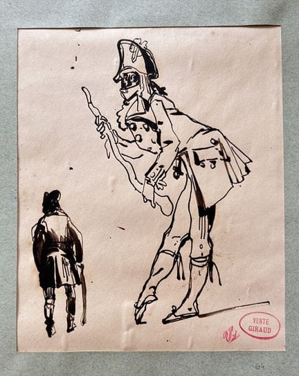 GIRAUD  Victor 1840-1871
Studio di una donna e di 