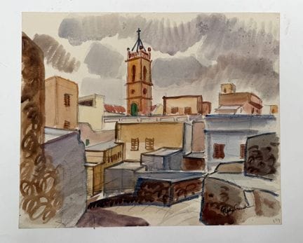 Franck SLOAN (1900-1984)
Mazagan
Acquerello e mati