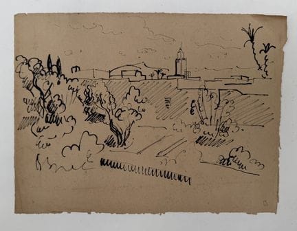 Franck SLOAN (1900-1984)
Città fortificata con min