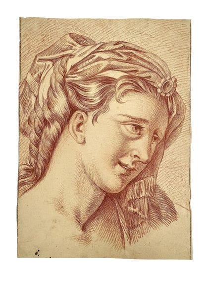 École française du XVIIIe siècle
Recto Tête de fem