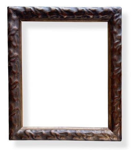 画框 20 世纪早期（45 x 37 x 5.5 厘米）
棕色漆面模制木框，饰有风格化的植物图案。 