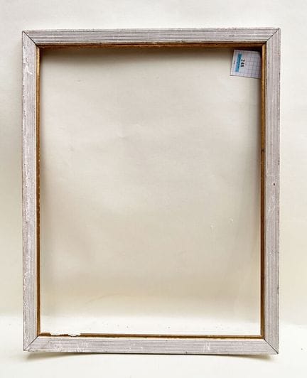 烛台 20 世纪（37 x 28.5 x 2 厘米）
白漆木质镀金 "德加 "筷子。
37 x 28