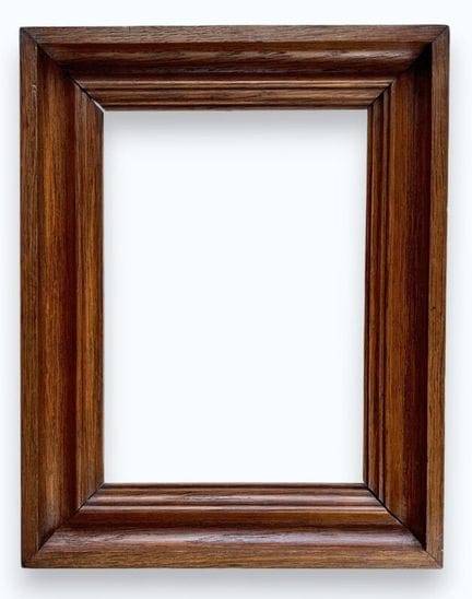 19 世纪晚期的画框（27.5 x 19.5 x 5.5 厘米）
带铜锈的模制橡木框架。 
27.5