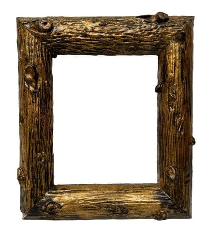 20世纪画框（16 x 13 x 4 厘米）
雕花并镀金的木制浮雕画框，边框仿树枝造型。
16 x 