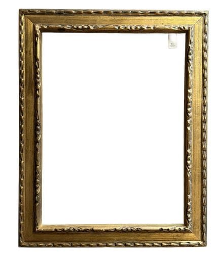 20世纪意大利风格画框（51 x 39 x 6.5 厘米）
木质画框，表面饰有金箔，饰有风格化的植物