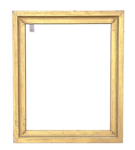 路易十六风格画框  50 x 40 x 6 厘米
镀金模压木框，饰有珠饰带
尤其在四角的棕榈叶纹饰处