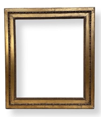 路易十六时期的木框（71.5 x 62 x 10 厘米）
雕刻镀金木框，饰有 "rais de co