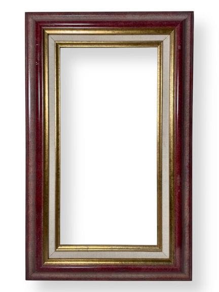 意大利风格画框，20 世纪（42 x 20.5 x 7.5 厘米）
樱桃漆木倒挂画框。
42 x 2