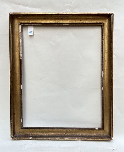 19 世纪画框（51 x 40 x 5 厘米）
模制木框，饰有 "rais de coeur "楣饰