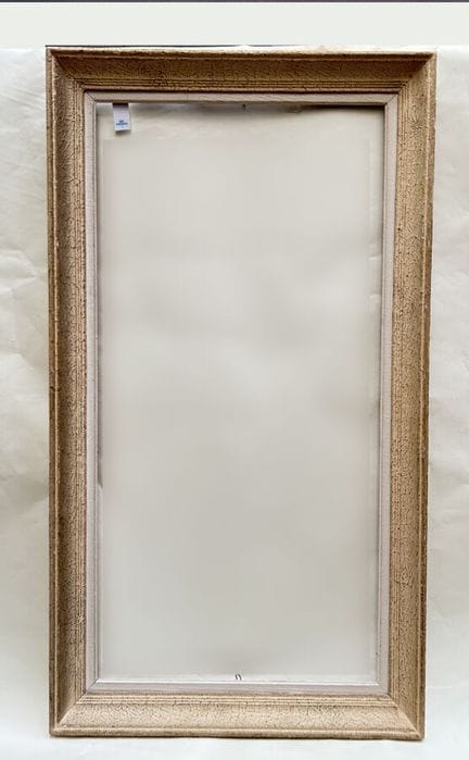 20 世纪 画框（109 x 53.5 x 8.5 厘米）
蒙帕纳斯 "画框，米色模制木质，带白色凹