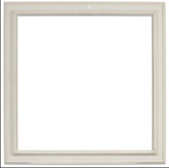20 世纪 框架（93 x 93 x 112 厘米）
木质模制，带白色铜锈。
尺寸：93 x 93 