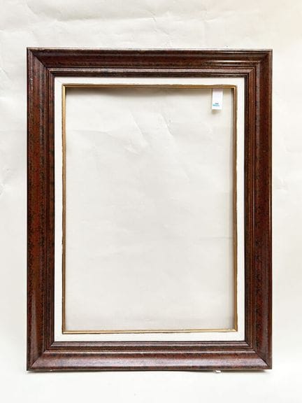 20 世纪 画框（64 x 44.5 x 9.5 厘米）
模制木框，仿大理石多色漆装饰。
64 x 