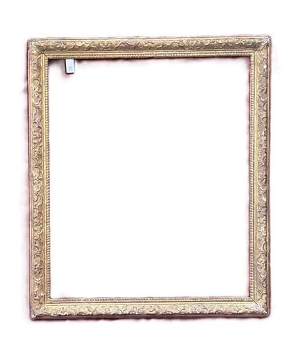 贝兰风格长条画框  72.5 x 60 x 6 厘米
木质画框，饰有贝兰风格的镀金灰泥（有少量缺损）