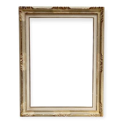 20 世纪意大利风格画框（48 x 58 x 9 厘米）
白色和金色漆面模制木框。
48 x 58 