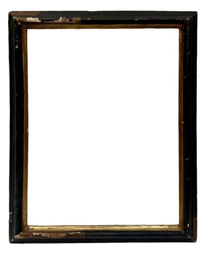 意大利18世纪长条画框（55.5 x 41.5 x 5 厘米）
倒角造型长条画框，采用带凹槽的木料制