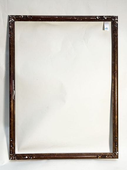 WAND，20 世纪（72 x 53 x 3 厘米）
雕刻的模制木筷，四角有铜锈和树叶装饰。 
72