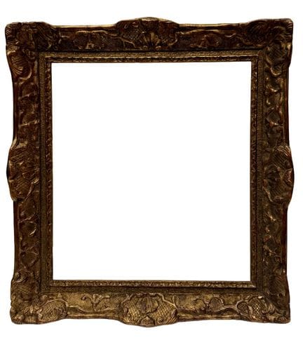 路易十四风格画框，19世纪（43.5 x 40 x 7.5 厘米）
雕花镀金木框，饰有贝兰式纹样，背