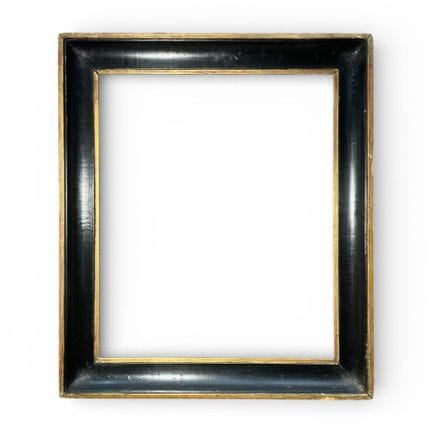 19 世纪 镜框（53.5 x 44.5 x 6 厘米）
黑化镀金模制木框。 
53.5 x 44.