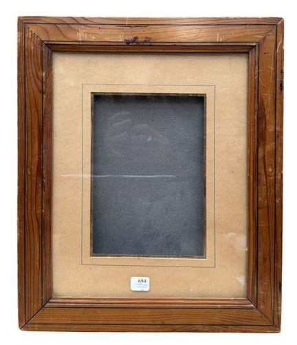19世纪末的“巴盖特”画框（29 x 23 x 4 厘米）
平边“巴盖特”画框，采用木贴面和经熏黑处