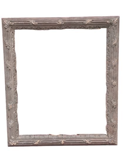 画框 约1900年  44.5 x 36.5 x 5 厘米 
木制画框，饰有镂空花纹和莨苕叶雕刻
有