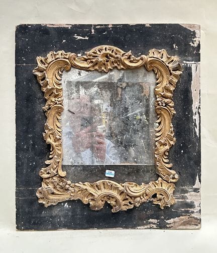 19th century MIRROR (29 x 24 11 cm)
Blackened wood