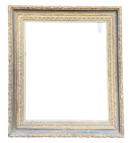 名为“蒙帕纳斯”的画框 63.5 × 53 × 9.5 厘米
雕花木框，赭色做旧处理，内侧为蓝色（部