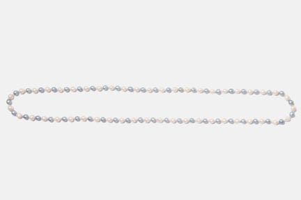 SAUTOIR DE PERLES de culture baroques blanches et 
