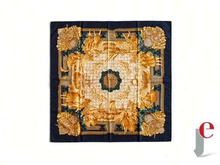 HERMÈS PARIS
CARRÉ DE SOIE Azulejos (en très bon é