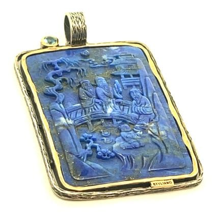 GABRIELA STYLIANO*
PLAQUE DE LAPIS LAZULI superbem