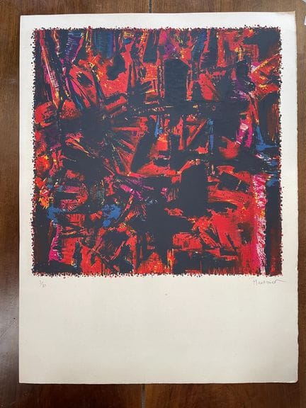 ALFRED MANESSIER (1911-1993)
Sans titre, 
Lithogra