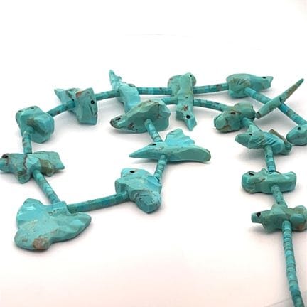 SUPERBE COLLIER DE TURQUOISE D'ARIZONA composé de 
