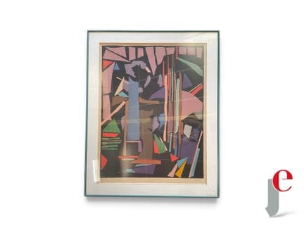 ANDRÉ LANSKOY (1902-1976).
"Place des Arts".
 Lith
