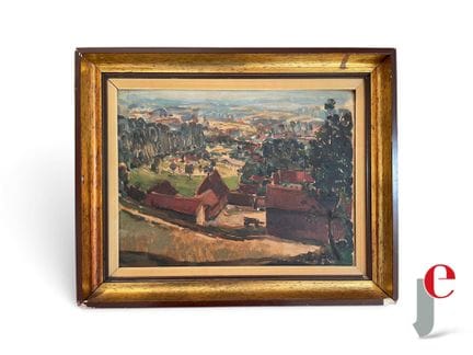 ÉMILE GOSSELIN (1884–1978).
Landschaft vor einem B