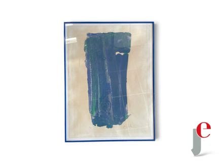 OLIVIER DEBRÉ (1920-1999).
Vague bleue.
Lithograph