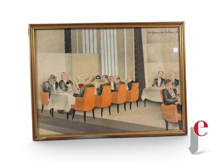 PAOLO GARRETTO (1903-1989). 
Un déjeuner aux Tuile