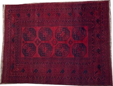 KUNDUZ-AFGHANISTAN, .Grand tapis en laine nouée à 