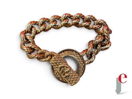 GUY LAROCHE Paris
Bracelet en métal plaqué or