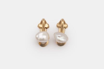 PUCES D'OREILLES CLIPS en or jaune 18k (750 milliè