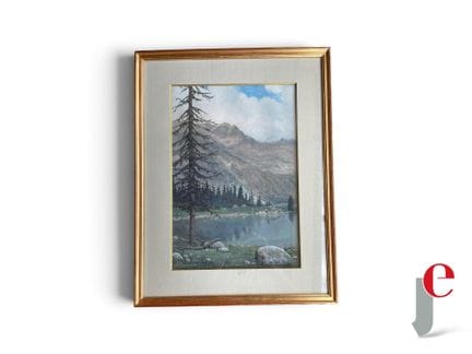 Robert BOUROULT (1894-1975) 
Lac de montagne, 1938