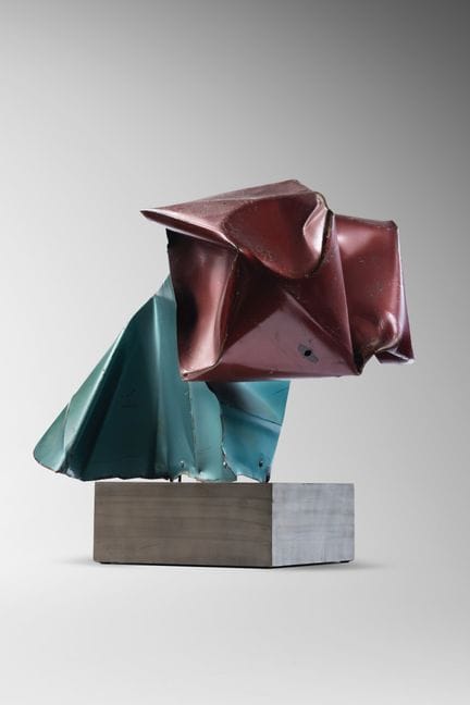 约翰·张伯伦（美国，1927-2011）
《麦迪逊》——1965年
焊接彩绘钢
51 × 66 × 