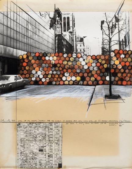 Christo (bulgaro-américain, 1935-2020)
Mur de fûts