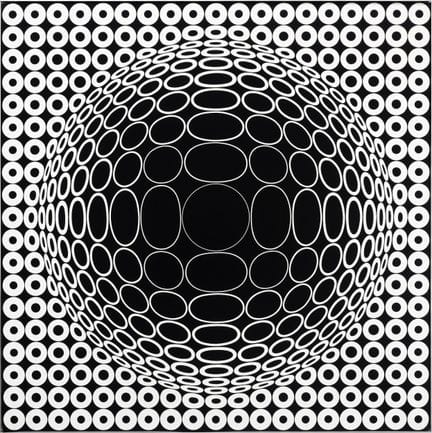 Victor Vasarely (franco-hongrois, 1906-1997)
Vega-